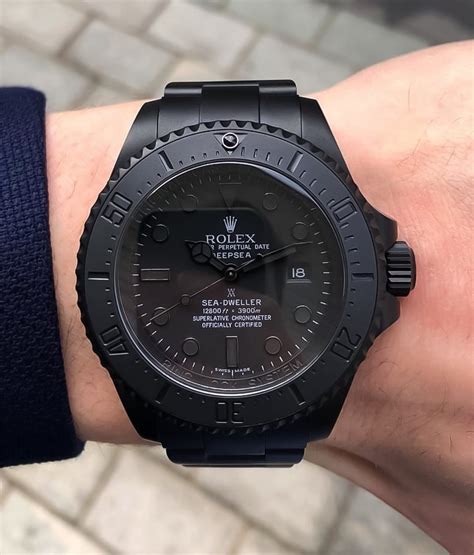 blacked out rolex deepsea|rolex deepsea watch price.